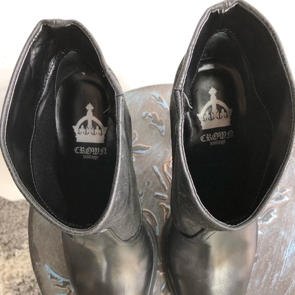 Crown Vintage Kiley Black High Heel Booties - Picture 5 of 8